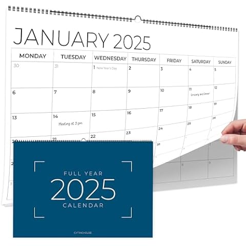 Giftinghouse A4 2025 Month-to-View Calendar Cover