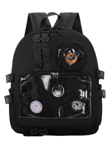 Image of Tinytot 30 Litre Japanese Korean Style School Bag Water-Resistant Laptop & Travel Backpack - Unisex Large 18 Inches Multipurpose Student Backpack for Boys & Girls, Men & Women