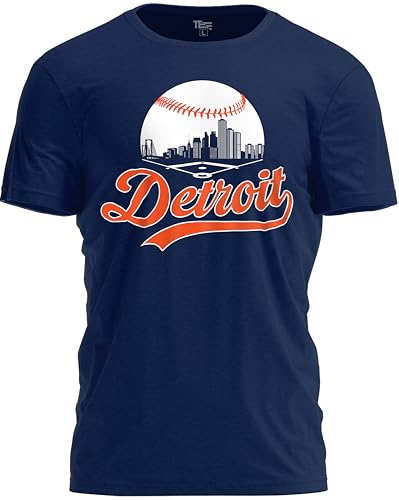 Baseball Shirt Fan Cityscape T-Shirt with Urban Skyline Graphic