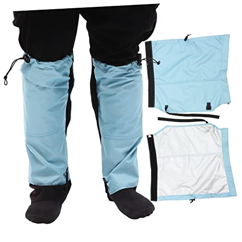 SUPVOX Snowproof Hiking Leg Gaiters Waterproof Outdoor Leg Protectors Snow Grips for Men's Skiing