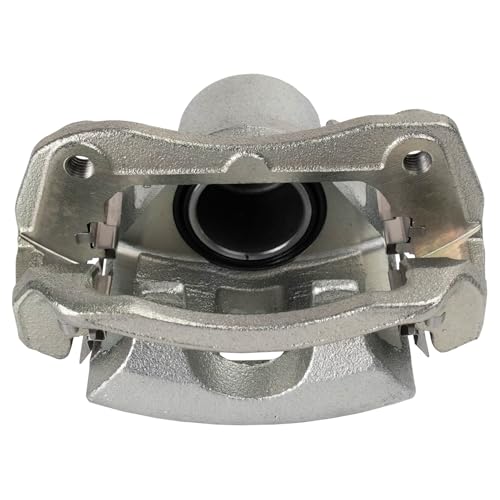 Image of TRQ Front Left Brake Caliper w /Bracket Drivers Side | For 2005-2010 Chevrolet Cobalt 2007-2009 Pontiac G5 2003-2007 Saturn Ion
