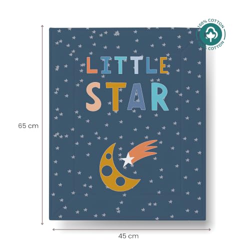 Image of Tidy Sleep Baby Changing Mat - Waterproof, Foldable, Padded Diaper Changing Sheets for Newborns & Infants - Little Star (65 cm x 45 cm)