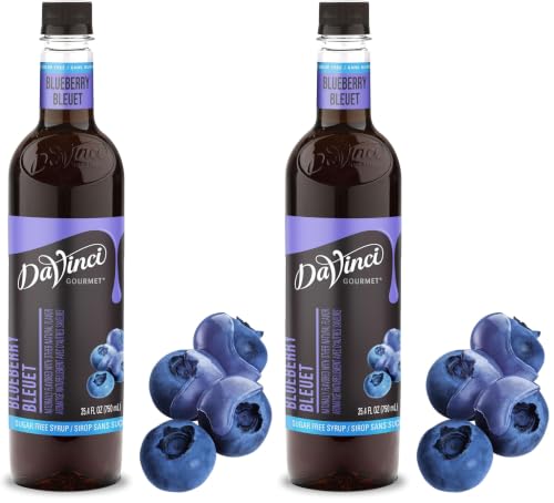 DaVinci Gourmet Sugar-Free Blueberry Syrup, 25.4 Fluid Ounce (Pack of 2)