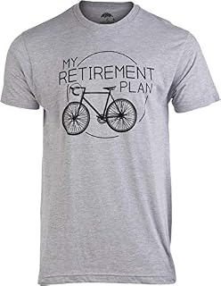My Retirement Plan (Bicycle) | Funny Bike Riding Rider Retired Cyclist Man T-Shirt-(Adult,L)