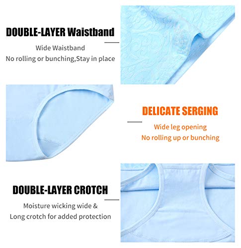 Hcaixing Womens High Waisted Cotton Briefs Underwear Tummy Control C-Section Recovery Soft Stretch Panties (As1, Alpha, X_L, Regular, Regular, Color A) #TOP4