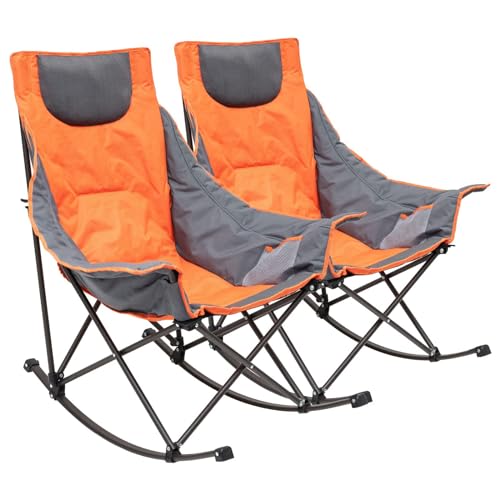 SUNNYFEEL Rocking Camping Chair – Luxury Padded Recliner