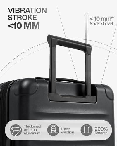 Coolife Carry On Luggage Suitcase