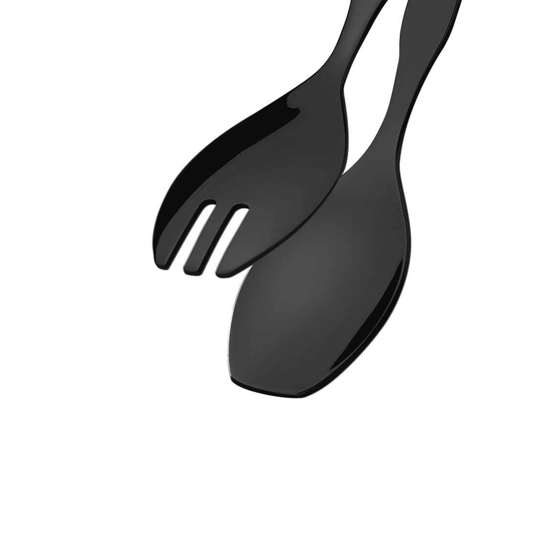 AMEFA BUFFET Servierzange | Zange für Pasta & Salate | Servierbesteck spülmaschinenfest | Edelstahl 18/10 | satiniert | schwarz | Länge 20 cm