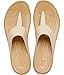Crocs Tulum Flip Flop Sandals for Women - Thermoplastic Upper, Stylish Straps with Toe Post Design, and EVA Footbed Vanilla 6 M