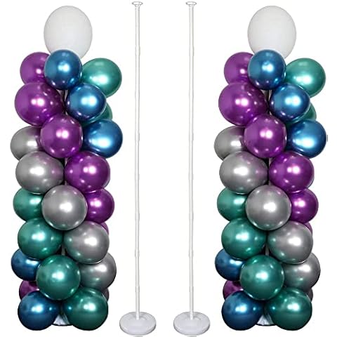 Gafild Balloon Pillar Stand Kit for Floor, Balloon Arch Kit with Base and Pole, Balloon Rings, Balloon Tower Decorations for Wedding, Birthday Party, Baby Shower, Graduation Cover