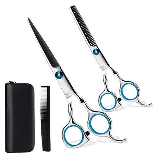 NTRH Hairdressing Scissors Professional Hair Scissors Barber Scissors Hair Thinning Scissors Salon Home Use Stainless Steel Hair Cutting Scissors