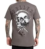 Sullen Men's Sickle Tattoo Lifestyle Graphic Sulleween Capsule Premium Short Sleeve Tee Pewter