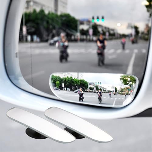 Rétroviseur miroir 2 pièces grand angle pour angle mort de voiture et moto - 5