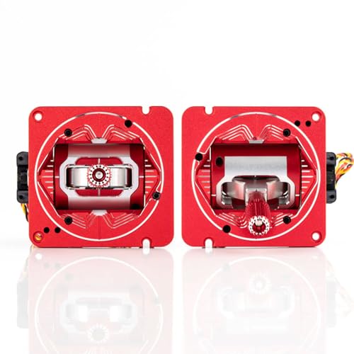 RADIOMASTER AG01 Full CNC Metal Hall Sensor Gimbal Quad Ball Bearings Travel Adjustment for TX16S Radio Transmitter Set (RED)