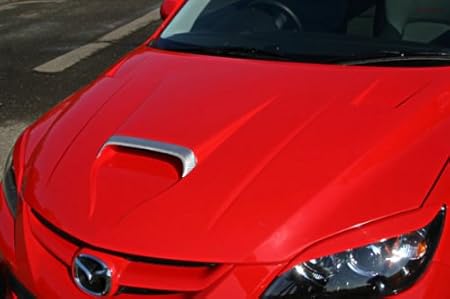 Amazon アクセラ Bk3p後期マツダスピード2 3lターボエアロボンネット ダクト先端シルバークロス ヴァリアント エアロパーツ 車 バイク