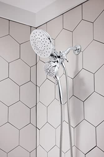 Moen Engage Magnetix Chrome 2.5 Gpm Handheld/Rain Shower Head 2-In-1 Combo Featuring Magnetic Docking System, Rain Shower Head With Handheld Spray, 26009 #TOP2