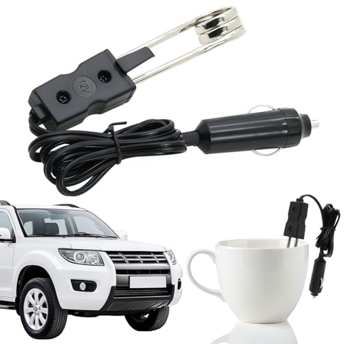 Auto Warmwasserbereiter 12V,Auto-Heizung Wasser,Auto-Tauchsieder,Auto-Heizung Wasser,Elektrische Warmwasserbereiter Wasserkocher Camping KFZ