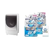 【セット買い】シャープ ドラム式 洗濯乾燥機 ES-X11B-SR 右開き クリスタルシルバー + トップ ナノックス(NANOX) 自動投入洗濯機専用 720g×2個 リーフレット付き