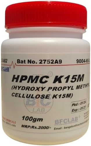 BFC HYDROXY PROPYL METHYL CELLULOSE K15M LR - 100gm (HPMC K15M)
