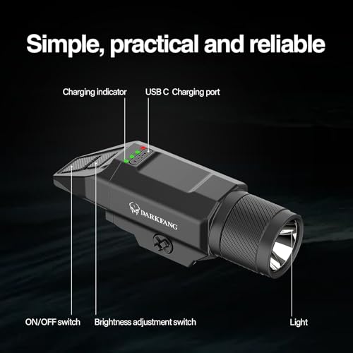 DARKFANG Low Profile 1500 Lumen Shotgun/Rifle Light with Momentary/Strobe Function for 1913 Picatinny Rail - Thumbnail 5
