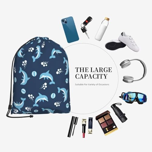 BREAUX Rucksack Mit Kordelzug & Schneckenmuster – Wasserdicht, Leicht, Für Sport & Reise