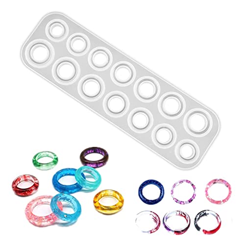 Moulage De Bijoux à Bague, Moule Bague Resine Epoxy, Bague époxy Artisanale Moule, D'anneau Silicone Résine Moules, Moule de Pendentif d'Anneau, DIY Anneau Moule, pour l'artisanat de à Cover