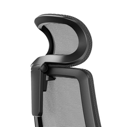 Branch Adjustable Ergonomic PRO Headrest Attachment - Only Compatible Ergonomic Chair PRO - Experience Optimal Comfort and Support - Black