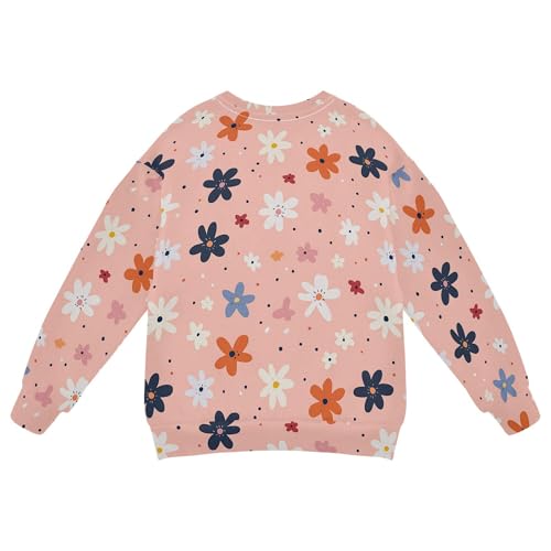 JUNZAN Beautiful Flowers Little Girls Sweatshirts Hoodies Fleece Sweatshirts for Boys Sports 4T2