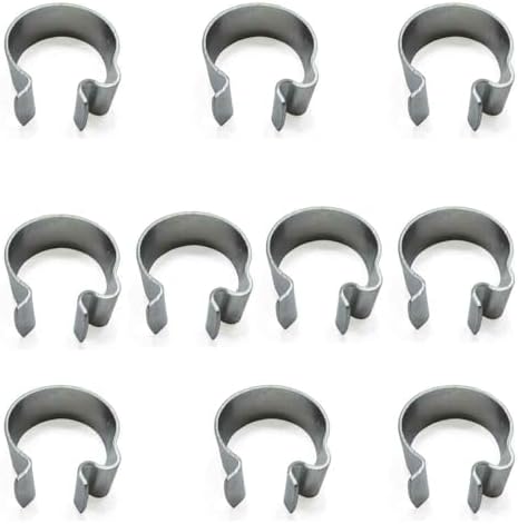 (10) 1" Throttle & Brake Cable Clamps - Vintage Mini Bike Go Kart Drift Trike image 2