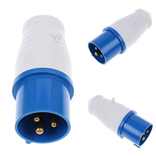 Davitu Suministros de equipos eléctricos - 1pc 16Amp Plug 16A Socket Montable Socket Agua Resistente a la intemperie Conector eléctrico