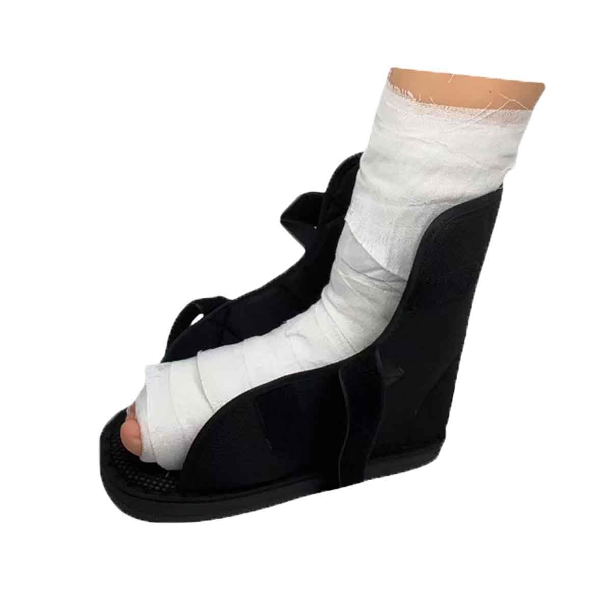 Faxianther 1 Chaussure de Plâtre Ouverte à l’Avant Protège-Plâtre pour Pied Gauche et Droit Chaussure Protection de Plâtre pour Fracture de Pied