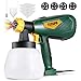 Paint Sprayer, TECCPO 600 Watts Up to 100DIN-s, High Power HVLP Electric Spray Gun with 1300ml Detachable Container, 3 Copper Nozzles & 3 Spray Patterns, Adjustable Volume Dial for Home & Gardening