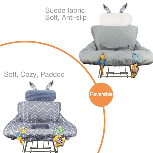 image for ICOPUCA Shopping Cart Cover for Baby, 2 in 1 cart Cover for Babies N h