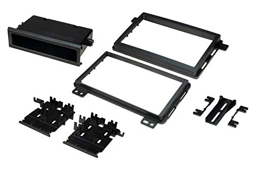 Scosche Fd3090B Compatible With Select 1995-2016 Ford, Mercury, Lincoln And Mazda Double Din & Din+Pocket Dash Kit Black #TOP1