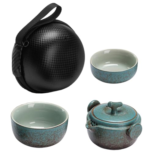 Juego de té portátil de cerámica con diseño sofisticado japonés 2