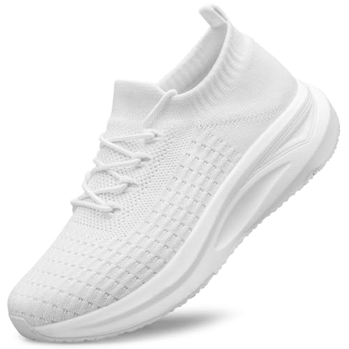 Image of Mens Slip on Walking Shoes Comfort Sock Shoes Non Slip Mesh Casual Running Sneakers