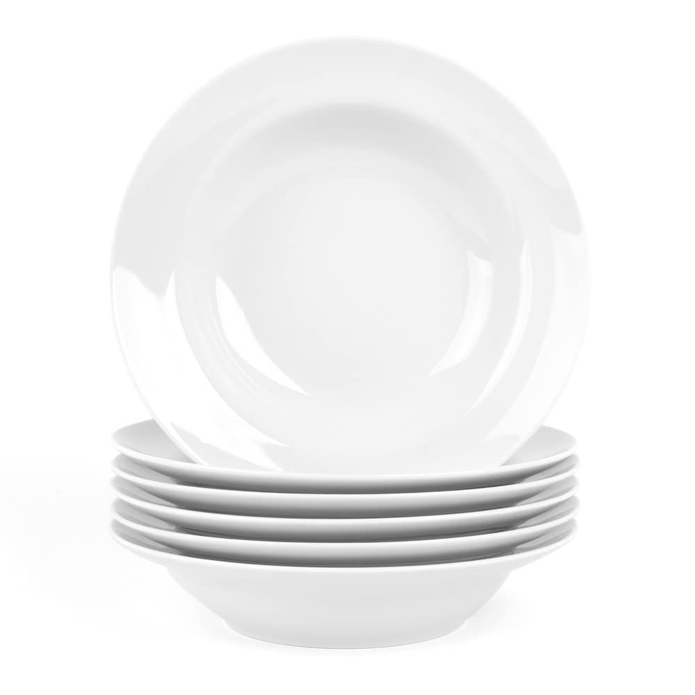 Holst Porzellan BL 023 Teller tief 23 cm Basic, weiß, 23,5 x 5,0 cm 0,40 l, 6 Einheiten