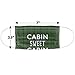 Cabin Sweet Cabin Green Plaid 1-Ply Reusable Face Mask Covering with Adjustable Nose Wire, Unisex