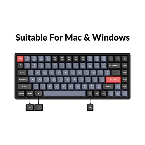 Keychron K2 Pro Wireless & Wired Rgb Custom Mechanical Keyboard With Hot-Swappable K Pro Brown Switch, Qmk/Via Programmable Macro, 75% Layout Aluminum Frame Keyboard For Mac Windows Linux #TOP5