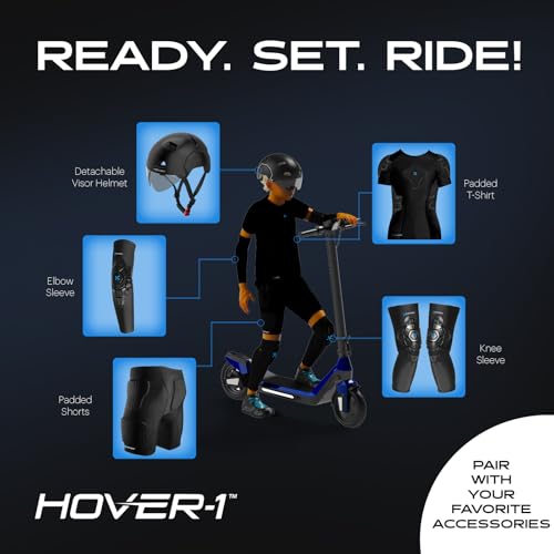 Image of Hover-1 Chroma Folding Kick Scooter for Kids with Multicolor Wheel Lights, 3 inch Front Wheels, Rear Foot Brake, and 110 LB Weight Capacity