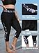 ATTRACO Women's Swim Pants Plus Size UPF 50+ Swimming Leggings High Waisted Swim Capris Black 1X