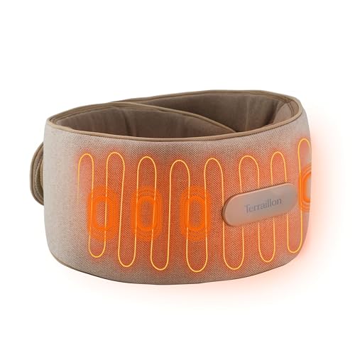 TERRAILLON - WAIST MASSAGER, Ceinture Chauffante/Massage Dos, Lombaires et Ventre - 2 Modes Massage...