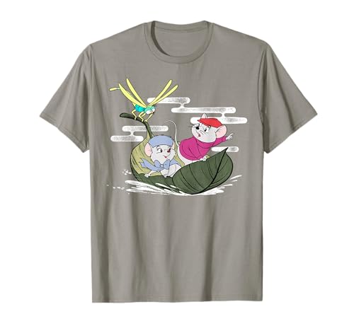 T-shirt Les Rescuers Disney Bernard Bianca bateau feuille vêtement coton