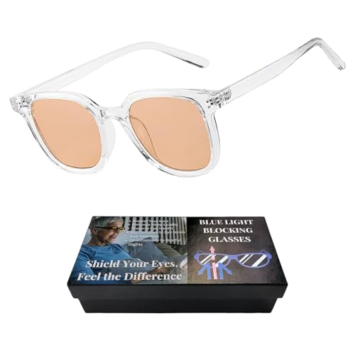 Image of Ultra-Lightweight Blue Light Blocking Glasses,20x Effect,for Women & Men,Ease Digital Eye Strain,Dry Eyes,with Case