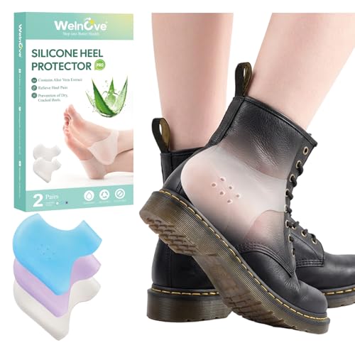Welnove Silicone Heel Protectors with Aloe Vera