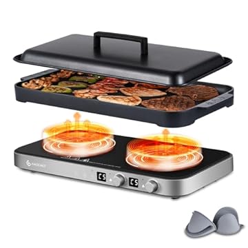 induction range with griddle