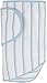 Miracle Blanket Swaddle Wrap for Newborn Infant Baby, Blue and Grey Stripes