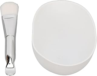 Conjunto de tigela de mistura de máscara facial DIY, tigela de mistura de máscara facial dobrável de grande diâmetro com escova de silicone, máscara de lama para cuidados com a pele kit de ferramentas