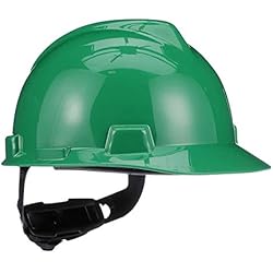 Casco Msa Verde MSA seguridad V-Gard tapa protectora con FAS-TRAC Suspensión, estándar, estándar, verde, 1