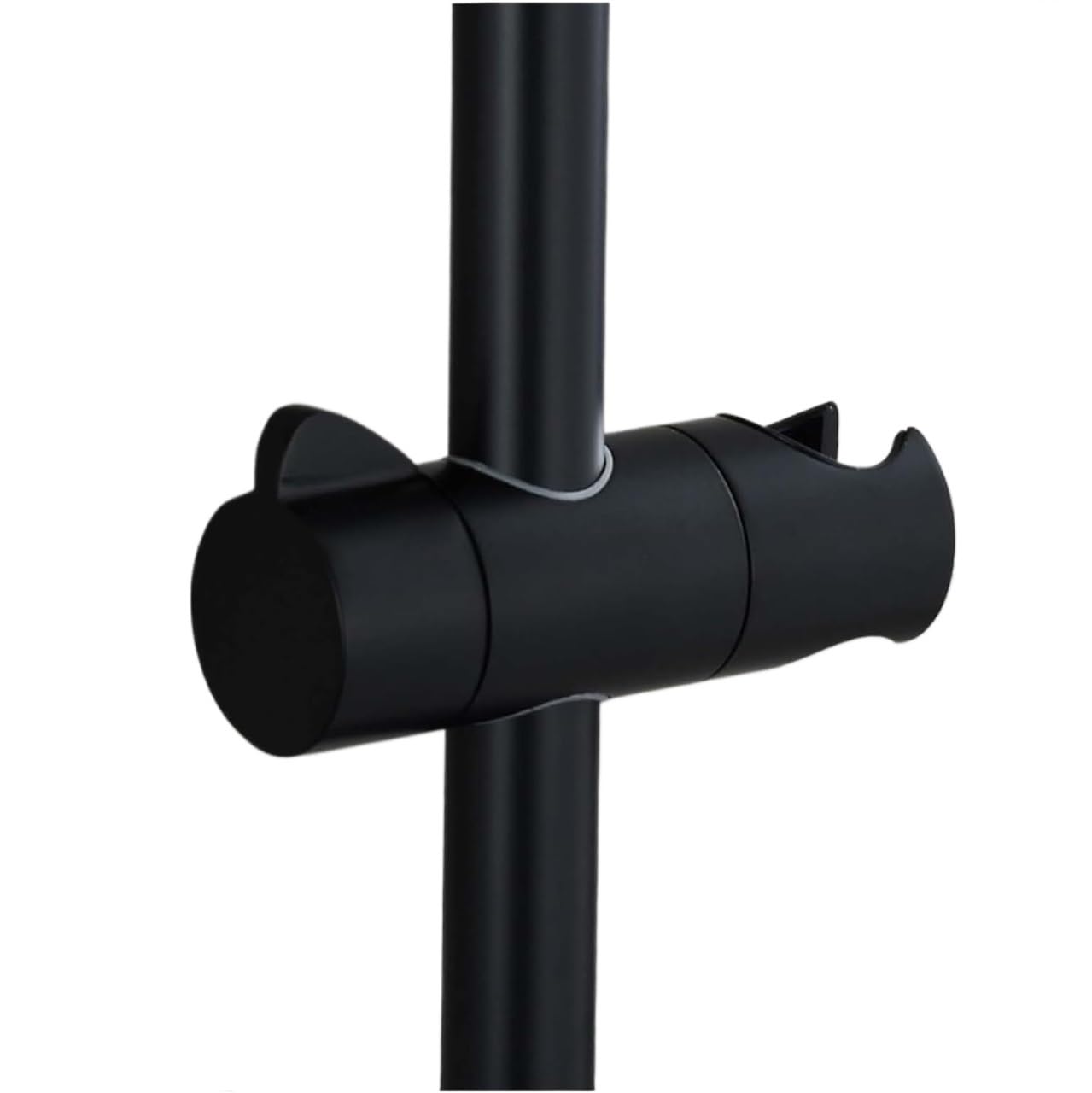 FLYIODFCXV shower head bracket, Brass Handheld Adjustable Angle Height Shower Handle Holder Round(Black)